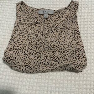 Gaze Leopard Print Tank Top - Tan